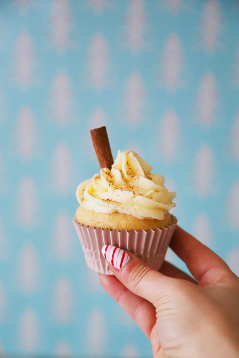 Spiked Eggnog Cupcakes Arsenic Lace
