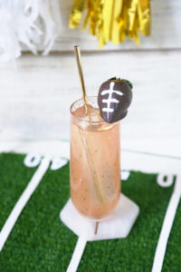 Fizzy Bourbon Strawberry Lemonade - Super Bowl Party ideas
