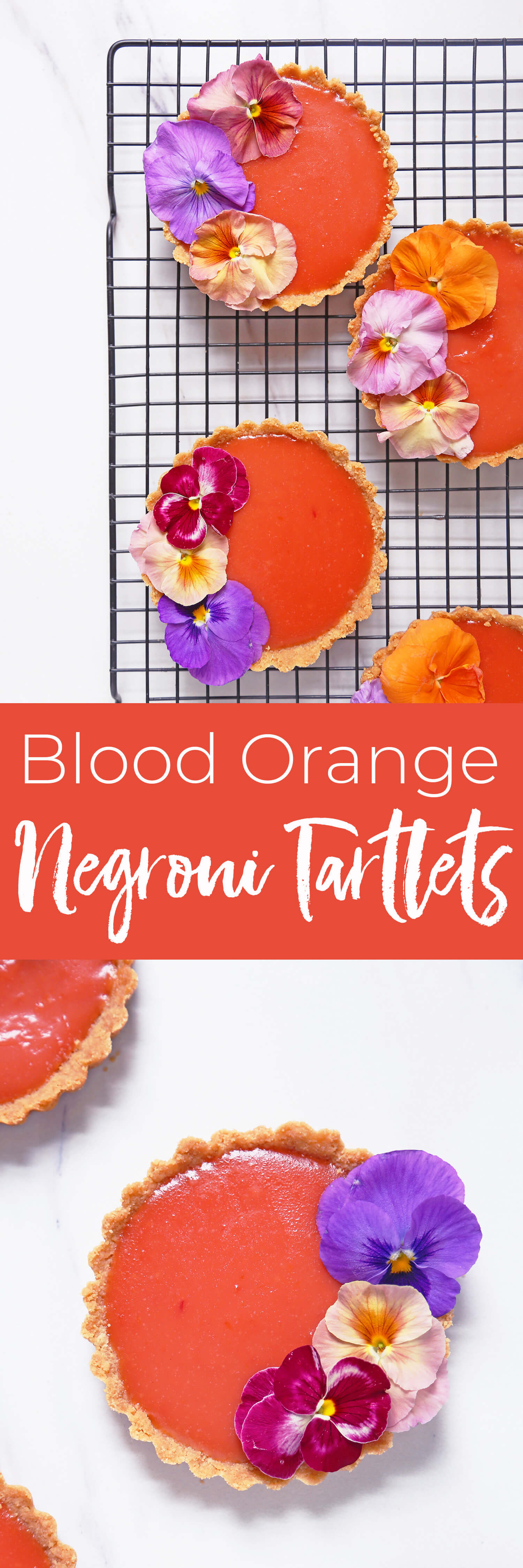 Blood Orange Negroni Tartlets