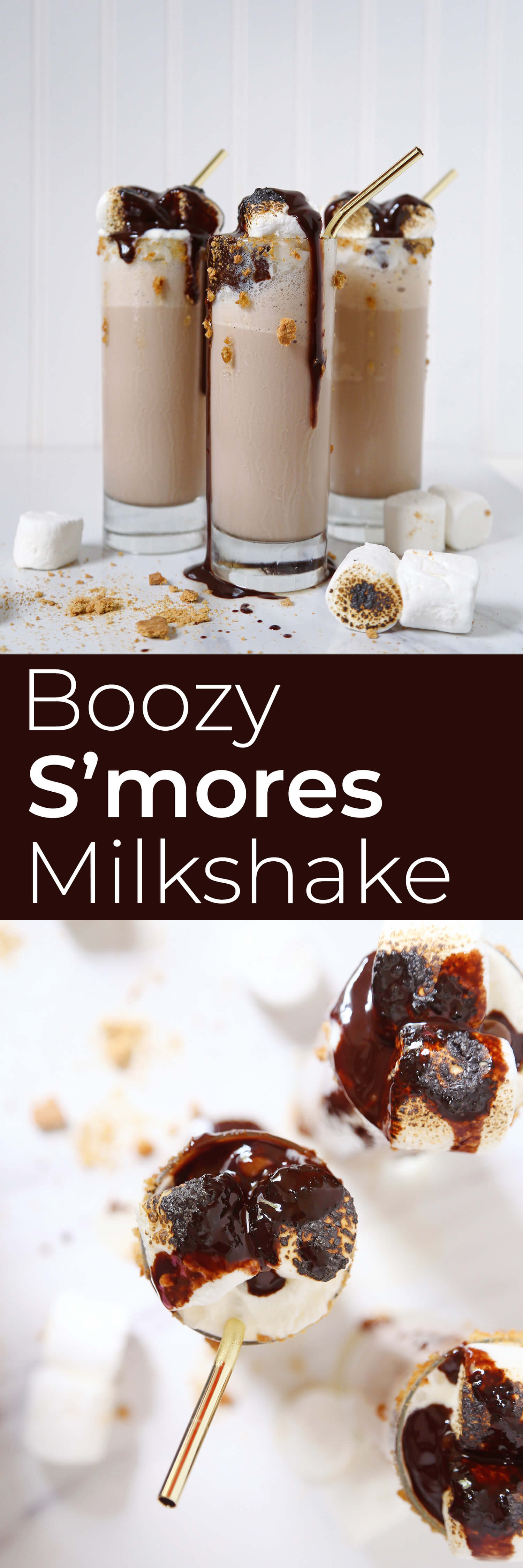 Boozy S'mores Milkshake