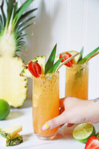 Strawberry Ginger Pineapple Punch
