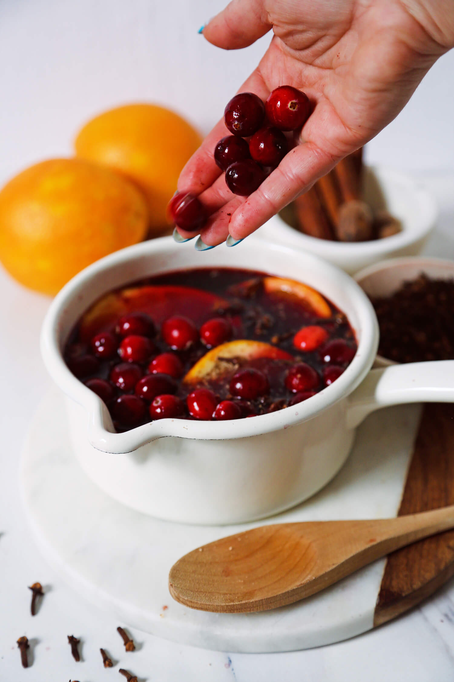 Cranberry Mulled Wine for Fall Entertaining
